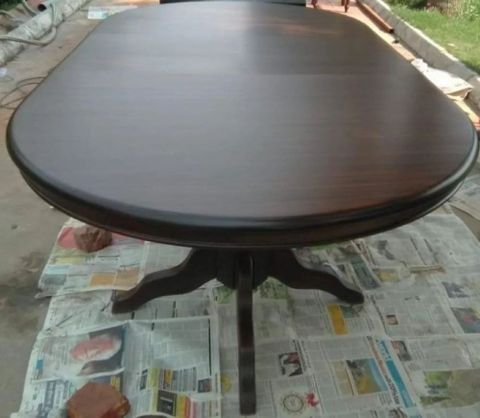 Teak Wood Dining Table At ₹ 12000/Piece | Teak Wood Dining Table In New ... regarding Teak Wood Dining Table With Matte Finish